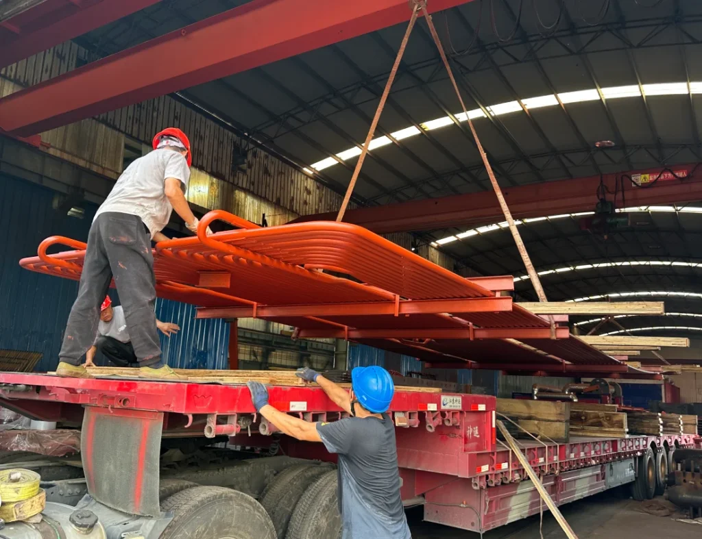 the Platen Superheater is a heating surface located in the upper furnace or at the furnace exit, absorbing both direct furnace radiation and flue gas convection